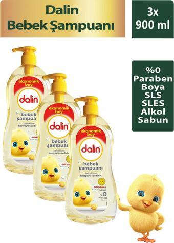 Dalin Klasik 900 ml 3'lü Bebek Şampuanı