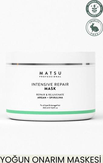 MATSU Intensive Repair Yıpranmış Saçlar Için Yoğun Bakım Maskesi 350ml