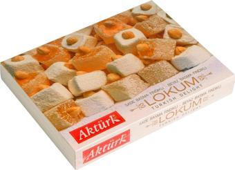Aktürk Lokum Sade ve Beyaz Fındıklı 750 gr