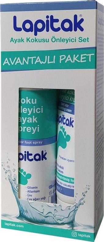 LAPİTAK AYAK KOKUSU ÖNLEYİCİ SET - SPREY 125 ML + KREM 60 ML