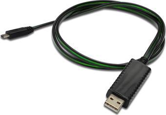 Digitus Senkronizasyon ve Şarj için FLUX CONNECT Işıklı Kablo, USB A, erkek &lt;-&gt; Micro USB B, e