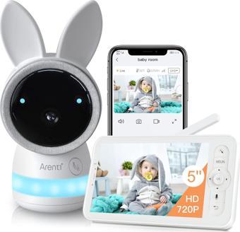 ARENTI Video Bebek Monitörü, 2K Ultra HD WiFi Kameralı Ses Monitörü