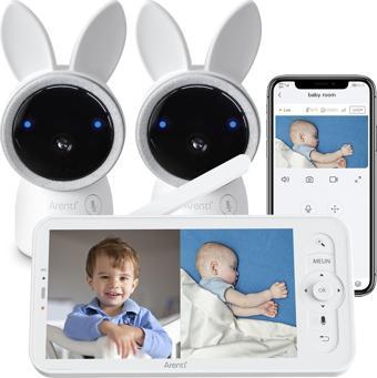 ARENTI Video Bebek Monitörü, İki adet 2K Ultra HD'li Ses Monitörü