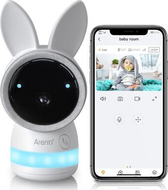 ARENTI WiFi Bebek Video Monitörü, Gece Görüşlü - Eklenti Kamera