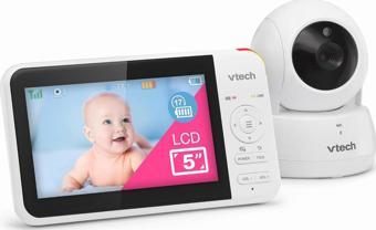 VTech VM924 Uzaktan Pan-Tilt-Zoom Videolu Bebek Monitörü, 5 Inc Ekran