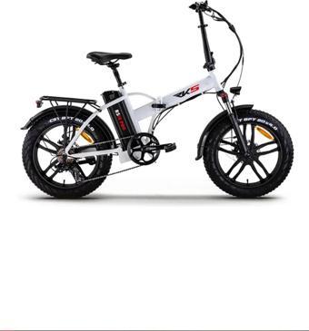 RKS RS3 Pro Beyaz Katlanır Elektrikli Bisiklet