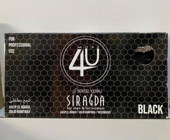 4U Bitkisel Kalıp Sir Ağda Black ( Siyah ) 400 Ml