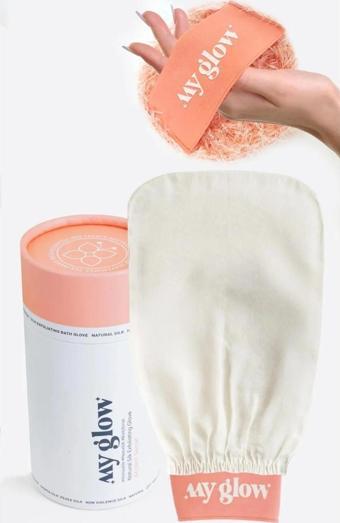 Banyo Kesesi Duş Hamam Peeling Eldiveni %100 Floş Ipek Ve El Pouch Hediyeli