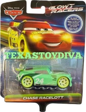 Disney Cars Karanlıkta Parlayan Yarışçılar Tekli Karakter Araçlar Chase Racelott HYM84