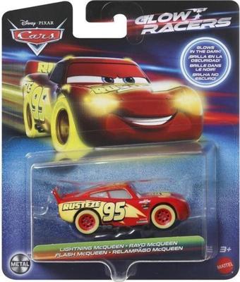 Disney Cars Karanlıkta Parlayan Yarışçılar Tekli Karakter Araçlar Lıghtnıng Mcqueen HPG77