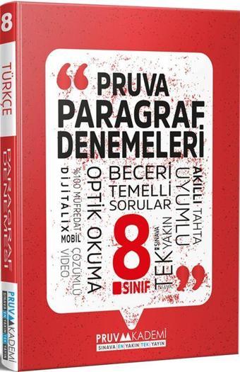 8. Sınıf Paragraf Deneme - Pruva Akademi