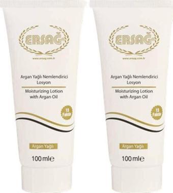 Ersağ Argan Yağlı Nemlendirici Losyon 100 Ml. x 2 Adet