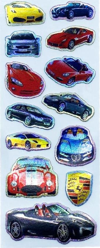 Sticker Kabartmalı Stiker Defter, Planlayıcı Etiket Araba (cb273) 16x7 cm