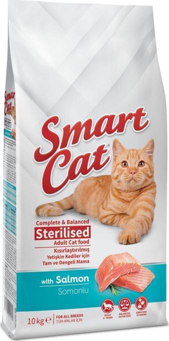 Smart Cat Sterilised Somonlu Kısır Kedi Maması 10 kg