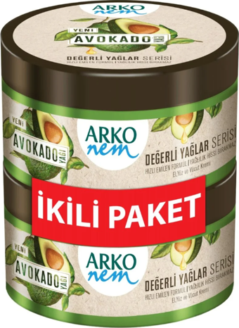 Arko Nem Krem 2X250 ml Avokado Yağı