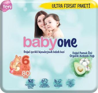 Babyone Doğal Içerikli Bebek Bezi 6 Numara 20'li x 4 Adet