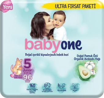 Babyone Yeni Bebek Bezi 5 Beden Junior Ultra Fırsat Paketi 96 Adet