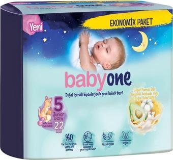 Babyone Yeni Gece Bebek Bezi 5 Beden Junior Ekonomik Paket 22 Adet