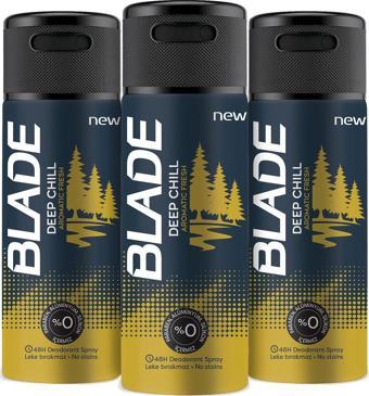 Blade Deep Chill Deodorant 3X150 Ml