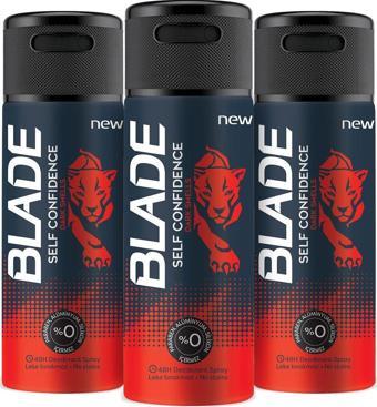 Blade Self Confidence Deodorant 3X150 Ml