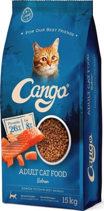 Cango Somonlu Yetişkin Kedi Maması 15 Kg