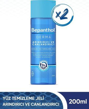 Bepanthol Derma Arındırıcı&Canlandırıcı Yüz Temizleme Jeli 200 ml 2'li Paket
