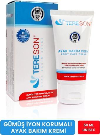 Tereson Koku Karşıtı Ayak Bakım Kremi 50 Ml (gümüş Iyon Korumalı )