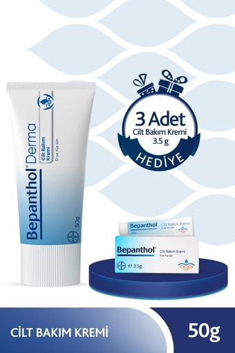 Derma Cilt Bakım Kremi 50 g + 3 Adet Cilt Bakım Kremi 3.5 g