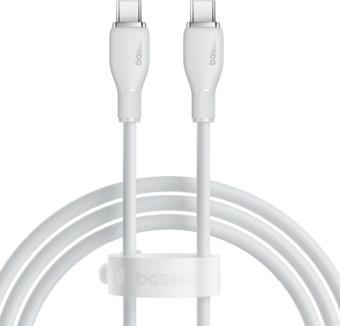 Baseus MEGA Hızlı 1.2MT 100W Type-C To Type C Şarj Kablosu, Akım Ve Isı Korumalı Type C Kablo, PC, Tablet, Telefon