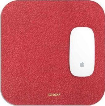 Guard Kırmızı Deri Mouse Pad 22 x 22 Cm - GRD2403XW22324