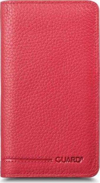 Guard Telefon Girişli Kırmızı Deri Unisex Cüzdan - GRD2403XW22169