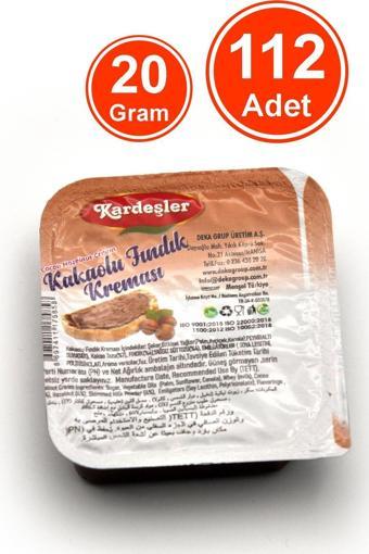 Kardeşler Şekerleme Kakaolu Fındık Kreması Piknik Kahvaltılık 20 G x 112 Adet