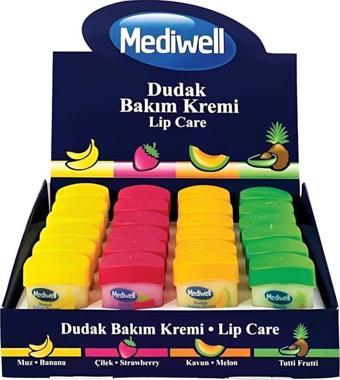 Mediwell Dudak Bakım Kremi Stant 24'lü