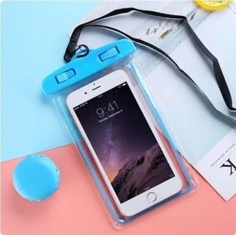 Ateştech Waterproof Bag Su Geçirmez Telefon Kılıfı Dalış Kılıfı Mavi