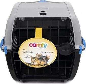 Aquael Comfy Transparent Cosmos Küçük Irk Köpek ve Kedi Taşıma Çantası Gri/Siyah 58x38x38.5 Cm