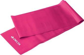 Delta Pilates Bandı Orta Sert 120 x 15 cm Egzersiz Direnç Lastiği (Uç Kısmı Açık)