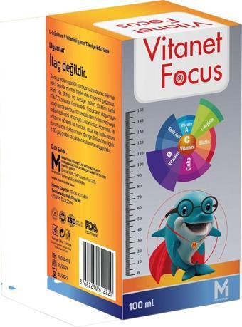 Vitanet Focus L-Arginin + Multivitamin Şurup 100 ml