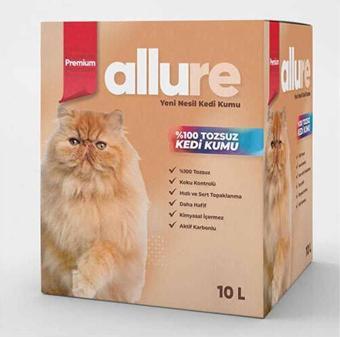 Allure Premium Yüksek Kaliteli Kedi Kumu 10 Lt