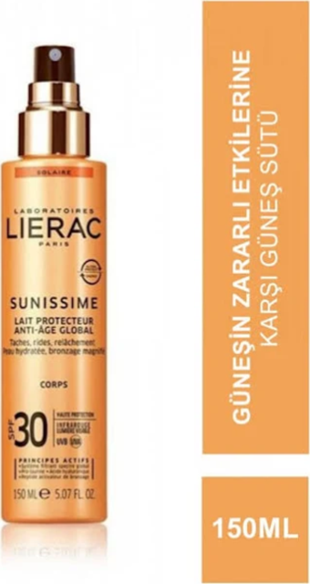 Lierac Sunissime Lait Protecteur Milk Spf 30 150 ml Spray Güneş Sütü