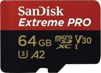 Sandisk Extreme Pro 64GB Micro Sd Hafıza Kartı 200Mb/90Mb SDSQXCU-064G