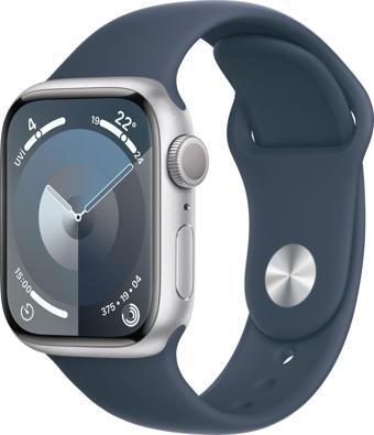 Apple Watch S9 41 Mm Silver Al Storm Blue Sb M/L Gps Mr913Tu/A