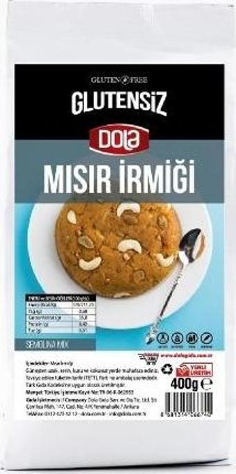 Dola Glutensiz Mısır İrmiği 400 Gr.