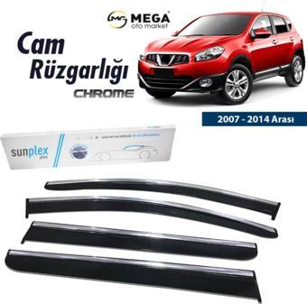 Nissan Qashqai 2007-2014 Arası Krom Cam Rüzgarlığı