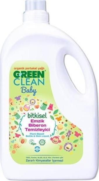 Green Clean Portakal Yağlı Bebek Bitkisel Emzik Biberon Temizleyici 2,75 lt 043