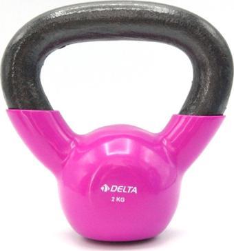 Delta 2 Kg. Çaydanlık Tipi Lila Demir Dambıl - Kettlebell