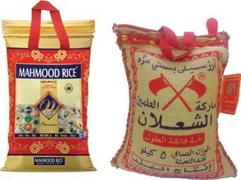 Alşalan Basmati Pirinç 5 Kg "Orjınal" Ithal Ürünü Mahmood Rice Basmati Pirinç 4 Kg