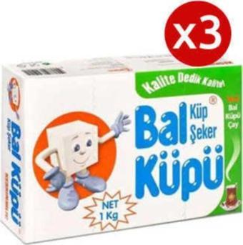 Bal Küpü 3 Adet Balküpü Kesme Şeker 1000 Gr