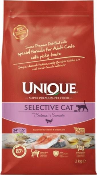 Unique Selective Cat Seçici Kediler Için Kedi Maması Somonlu 2 Kg