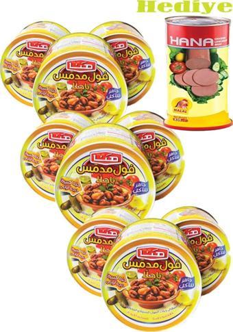 Hana Bakla Konservesi 400 Gr X 9 Adet+ Salam 835Gr *Hediye*