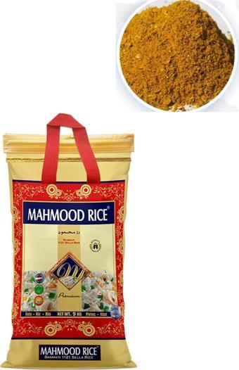 Mahmood 1121 Basmati Pirinç 9Kg Promar Kepse Baharat 150Gr